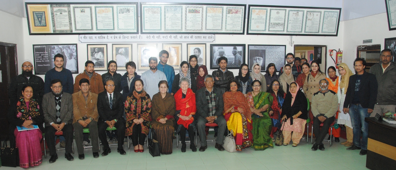 South Asia Foundation Scholars at Jamia Millia Islamia University, capturing after meeting held