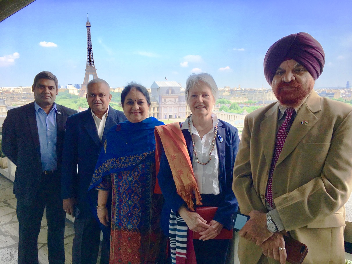 Prof. Gurmeet Singh is with Mme. France Marquet in France