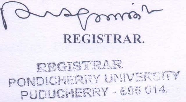 Registrar Signature