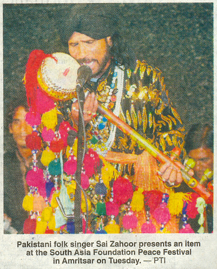 Pakistani folk singer Sai Zahoor