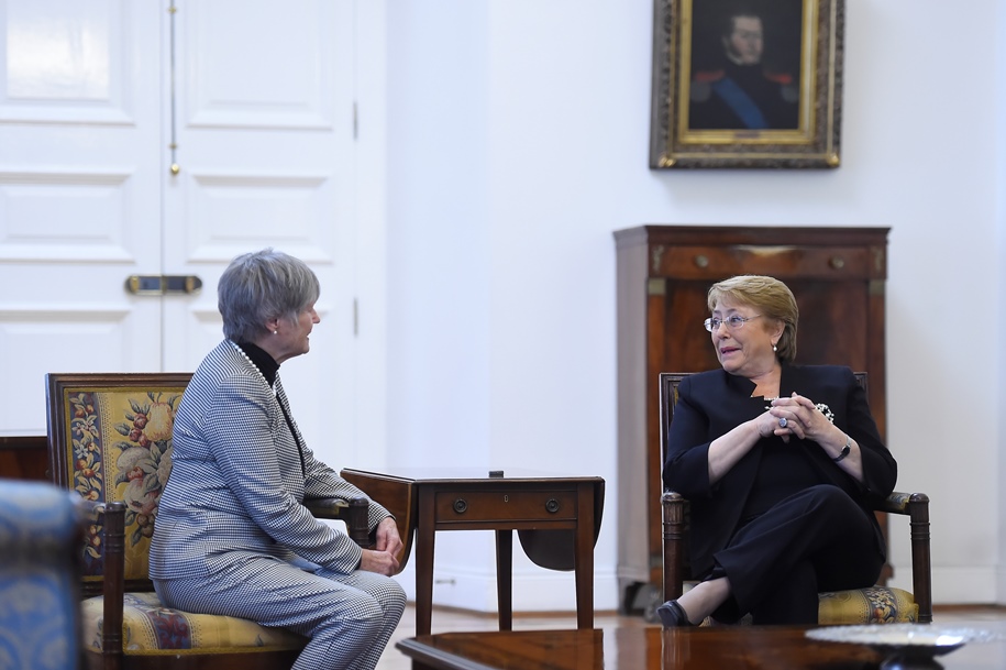 Audience with H.E president Michelle Bachelet, Palacio de la Moneda