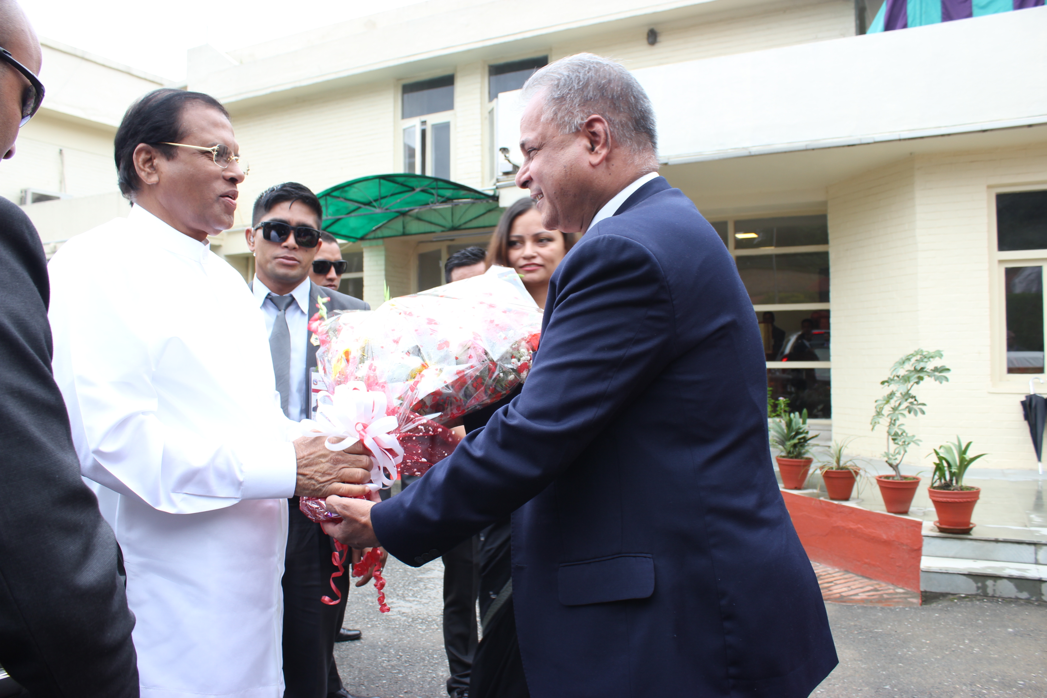 Press Release: H. E. Mr. Maithripala Sirisena, President of Sri Lanka, visited the SAARC Headquarters