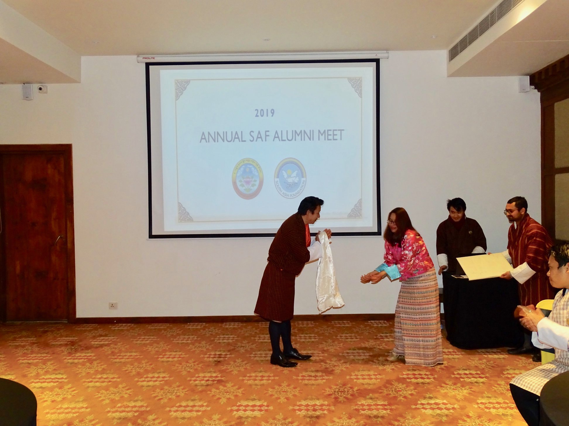 SAF Alumni Group with Hon'ble Chairperson, South Asia Foundation - Bhutan, and Executive Director