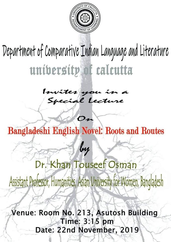 Dr Khan Tauseef Osman  UMIKS SAF Scholar  -Lecture English Novel Roots and Routes South Asia Foundation