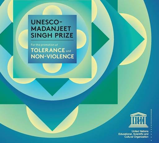 UNESCO Madanjeet Singh Tolorence and Non Violence