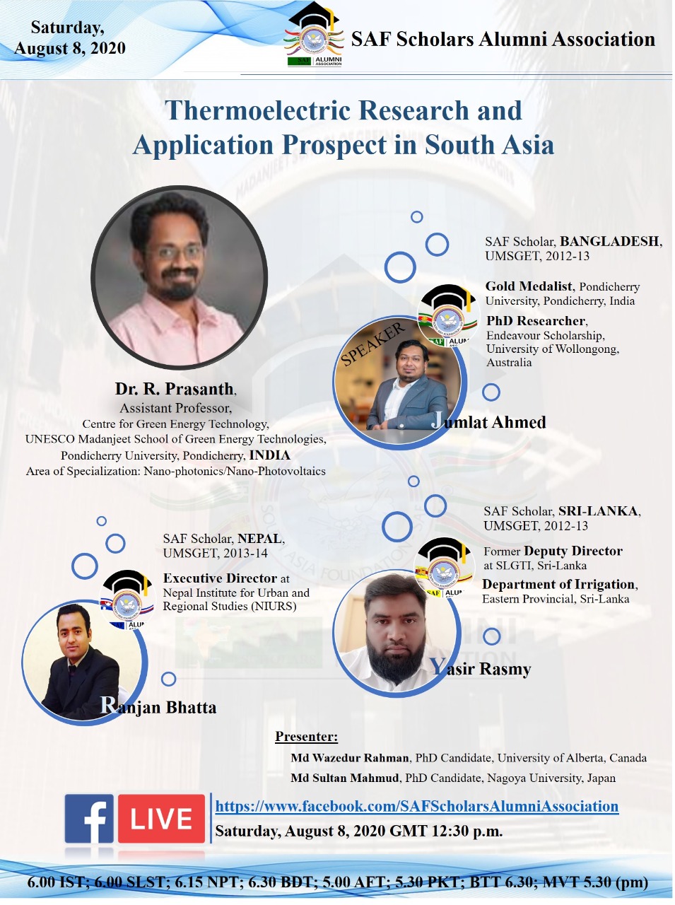 Thermoelectric Research and Application Prospect in South Asia